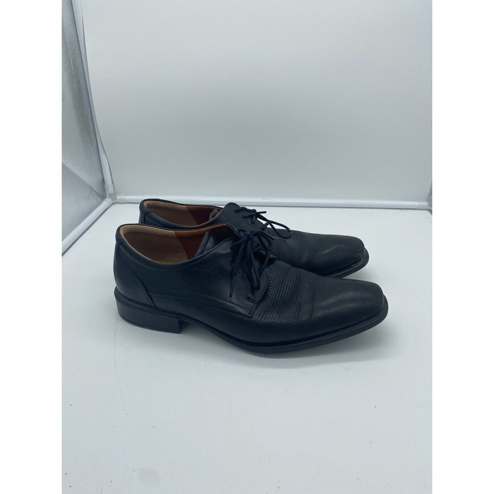 Ecco Mens Shock Point‎ Black Oxford Lace Up Dress Shoes Size 9-9.5 (43)